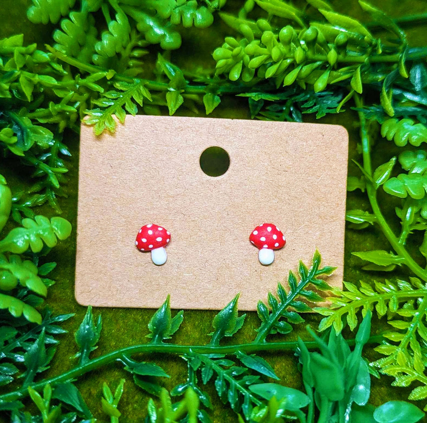 Mushroom Stud Earrings