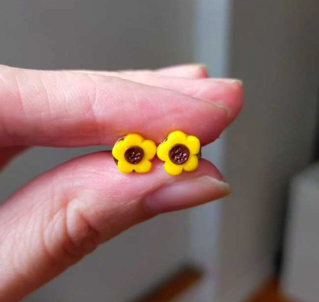 Sunflower Stud Earrings